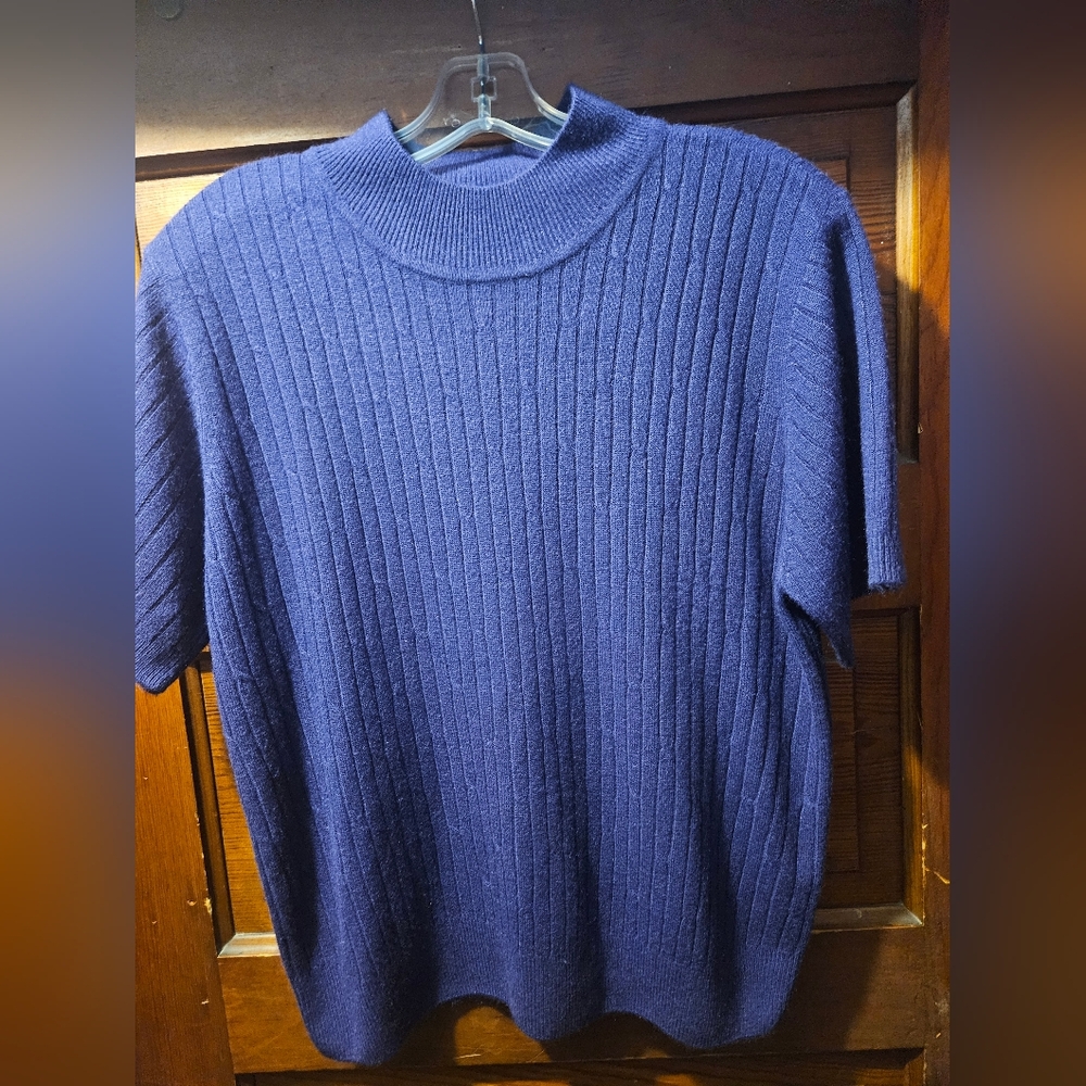 Villager Purple Short Sleeve Sweater